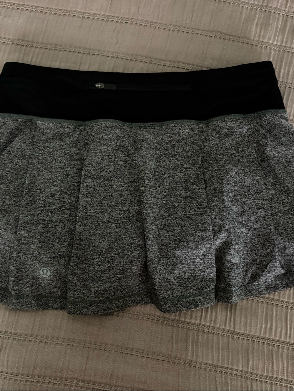 Lululemon Heather Grey Pace Rival Skort - Picture 6 of 7